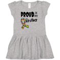 thumbnail image 3 of Inktastic Proud of My Brother Autism Awareness Puzzle Piece Ribbon Girls Baby Dress, 3 of 5