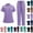 Light Purple, variant on Stretchy Scrubs for Women Set Wide Leg Jogger Nurses Uniform Cargo Work Stretch Tall Wide Leg Scrubs Set Wine S