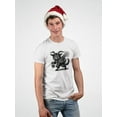 thumbnail image 2 of Krampus Cat Creepy Christmas Gift Men's Tshirt, 2 of 4