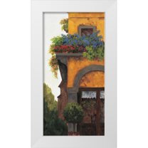 Masdeu, Montserrat 14x24 White Modern Wood Framed Museum Art Print Titled - Verona Balcony I