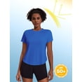thumbnail image 2 of Weardear Workout Tops for Women UPF 50+ Yoga Shirts Short Sleeve Athletic Tops with Side Slits Loose Fit Running Gym Tee Top, 2 of 7