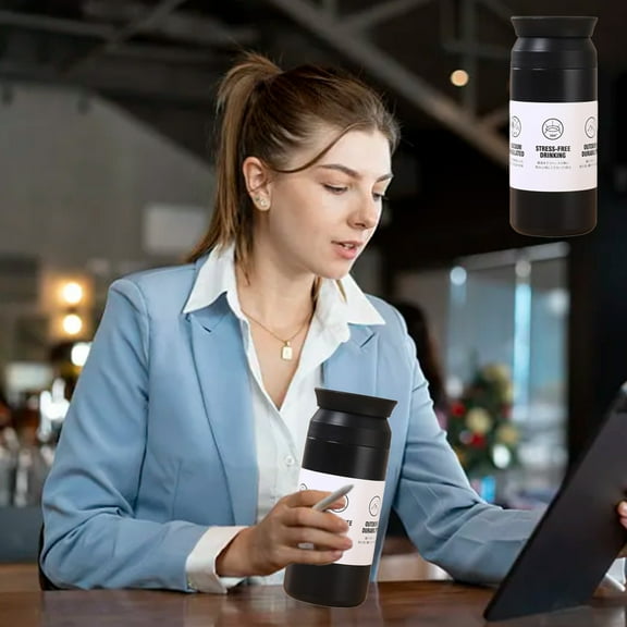 Thermos Insulated Water Bottle 1000 ml Stainless Steel Double Walled Vacuum Flask for 24 Hours Hot & Cold Drinks, Leak Proof for Travel, Office, Gym - 2025 Update