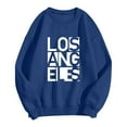 thumbnail image 1 of POINTERTECK Femmes Mode Sweat-Shirts Col Rond Pull Mignon Manches Longues Tops Sweat à Capuche, 1 of 2