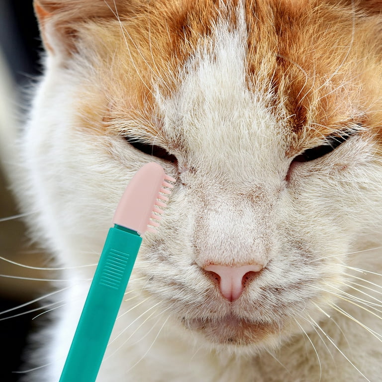 Pieces Eye Gum Cleaner Cat Brush Tear Stain Removal for Dog Bath