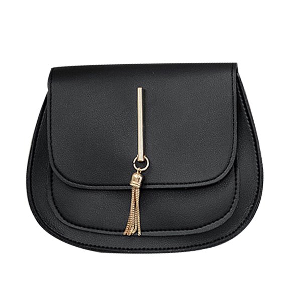 BESTYASH Stylish Women's Shoulder Bag Black PU Lightweight for Everyday Use and Casual Outings
