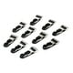 thumbnail image 4 of 20pcs Conveniente Corsé Liguero Agarraderas Liguero Clips Medias Negro, 4 of 8
