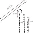 thumbnail image 2 of 10 pack de 22,4 pulgadas, colgantes decorativos, cadenas de gancho, colgador de cadena mental para alimentadores de pájaros, maceteros, linternas, campanas de viento, vallas publicitarias y más, inter Feliz Sencillez, 2 of 4