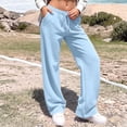 thumbnail image 6 of ClodeEU Women's Drawstring Wide Leg Sweatpants,Soft Casual Lounge Pants with Pockets ,Women's Plus XL, 6 of 8