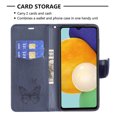 thumbnail image 2 of Wallet Case for Samsung Galaxy A13 5G, Butterflies Pattern Luxury PU Leather Card Slots Holder Magnetic Flip Folio Cover with Kickstand Soft Silicone Shockproof Protective Case,Blue, 2 of 6