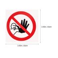 thumbnail image 2 of 5pcs No Entrance Stickers No Admittance Warning Label Stickers Safety Warning Sign Stickers, 2 of 8