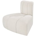 thumbnail image 5 of Meridian Furniture Arc Cream Boucle Fabric Reverse Corner, 5 of 9