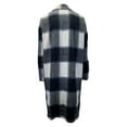thumbnail image 5 of hirigin Women's Autumn Mid-Length Jacket, Plaid Print Long Sleeve Lapel Double Breasted Loose Coat Winter Outerwear, 5 of 9
