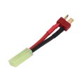 thumbnail image 1 of Ccdes T Plug Male To Mini For Female Battery Charger Conversion Cable,Battery Charger Conversion Wire,Battery Conversion Cable T Male Plug To Female Mini For 14AWG 8cm Soft Silicone Wire, 1 of 8