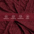 thumbnail image 5 of CJC Sectional Couch Covers Stretch L Shape Sofa Covers with Elastic Bottom, 2pcs Sofa Slipcovers for 3 + 4 Seater Sectional Chaise Slipcover (Wine Red), 5 of 8