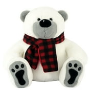 Holiday Time 15" Bear With Winter Scarf Plush Toy