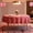 Red, variant on Gingham Vinyl Tablecloth with Flannel Backing for Rectangle Tables, 60x84 Inch PEVA Waterproof Table Cloth Cover for Spring Picnic, Wedding Party Decorations, Birthday, Khaki Plaid