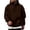 Coffee, variant on Men's Hooded Long Sleeve Solid Sweatshirt Oversized Casual Pullover Comfortable Basic Top with Kangaroo Pocket for Fall Winter Everyday Wear and Weekend Outings Navy L
