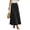 Black, variant on Lmueinov Womens Flowy Maxi Skirts Cotton Linen High Waisted A Line Long Skirts for Women 2026 Fall Winter Trendy Beach Vacation Skirts