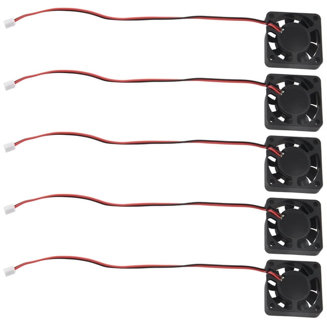 Ventilador de refrigeración con cojinetes de manguito sin escobillas, 5 unidades, 40 mm x 10 mm, 0,12 A, 2 pines, 5 V CC