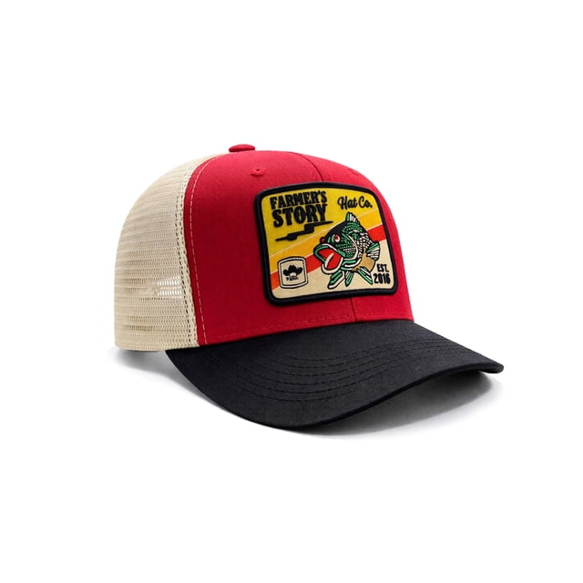 KNITE Gorra Farmer Coi Amarillo Trucker Hombre Ajustable Pesca Bass Estilo