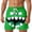 19-Green, variant on ibiyuan 3d Cartoon Smile Face Mens Swim Trunks Drawstring Waist Mens Bathing Suit Quick-Dry Elastic Waist Novelty Beachwear Running Board Shorts