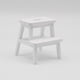 thumbnail image 2 of Silla de casa de muñecas, accesorios en miniatura, sillas modelo para habitación infantil. Blanco, 2 of 8
