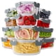 thumbnail image 1 of Juego de 24 Contenedores para Alimentos de Vidrio Borosilicato HOMBERKING, 1 of 7