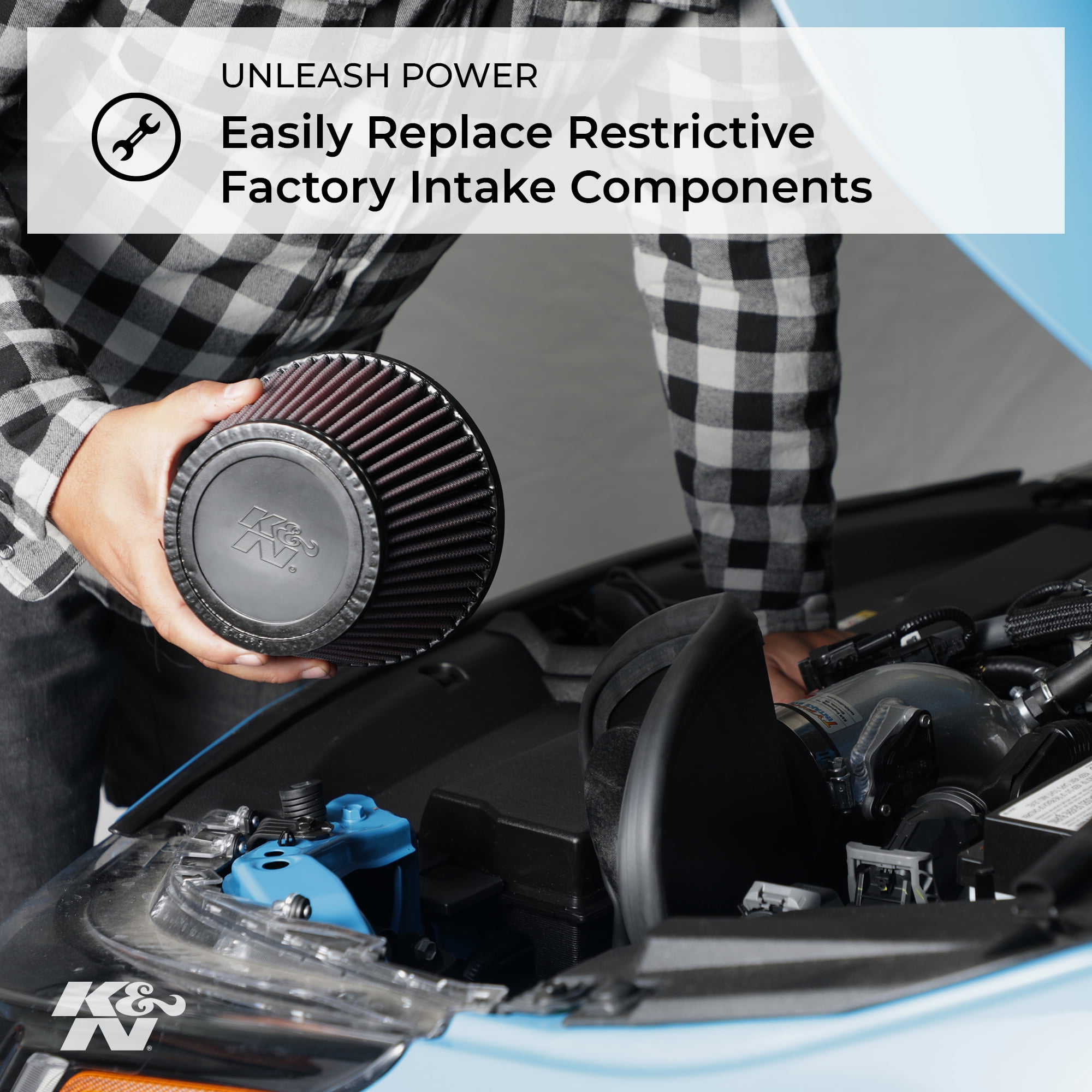 K&N Performance Cold Air Intake System: Easy Installation, Engineered to Maximize Airflow, Boost Horsepower & Torque, 57-3054