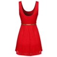 thumbnail image 2 of Women's Stretchy Lovely Lace Dress w Detachable belt, 2 of 3