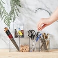 thumbnail image 3 of 9 pc Transparent Acrylic Pen Holders for Desk Cuboid Clear 73x73x102mm Inner Diameter: 70x70mm, 3 of 6
