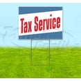 thumbnail image 1 of Tax Service (18" x 24") Yard Sign, Includes Metal Step Stake, 1 of 6