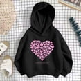thumbnail image 2 of JAJAHO Girls Hoodies Heart Graphic Long Sleeve Sweatshirt Fall Loose Pullover Tops For Kids 3-12Y, 2 of 9
