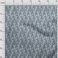 thumbnail image 2 of oneOone Viscose Chiffon Fabric Leaves & Floral Block Printed Fabric 1 Yard 42 Inch Wide, 2 of 5