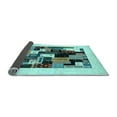 thumbnail image 2 of Ahgly Company Indoor Square Abstract Light Blue Contemporary Area Rugs, 7' Square, 2 of 4