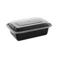 thumbnail image 2 of Pactiv Evergreen Newspring Versatainer Microwavable Containers, 24 oz, 5 x 7.25 x 2, Black/Clear, Plastic, 150/Carton, 2 of 6