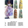 thumbnail image 2 of High waist boho print HIRIGIN Long Skirt Women maxi skirt floral print beach skirt Female chic vintage 2020 summer skirt, 2 of 4
