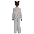 thumbnail image 3 of Wonder Nation Girls Fleece Pullover Top and Flare Sweatpants Set, 2-Piece, Sizes 4-18 & Plus, 3 of 5