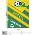 thumbnail image 2 of Custom Blanket for Bed Fans Gift Soccer City Winter Summer Fleece Throw Blankets Personalized Name & Number, 40"x50", 50"x60", 70"x80" A1, 2 of 5