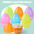 thumbnail image 2 of Huevos de Pascua JOYIN, 12 unidades, grandes, transparentes, 15 cm, rellenables con juguetes, 2 of 8