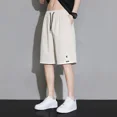 thumbnail image 5 of Pantalones cortos para hombre, bermudas largas con cordón ajustable, diseño informal, básico, negro, con gráficos, ofertas especiales, tallas grandes, a la moda, finos, a granel, 5 of 5