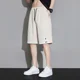 thumbnail image 5 of Pantalones cortos para hombre, bermudas largas con cordón ajustable, diseño informal, básico, negro, con gráficos, ofertas especiales, tallas grandes, a la moda, finos, a granel, 5 of 5
