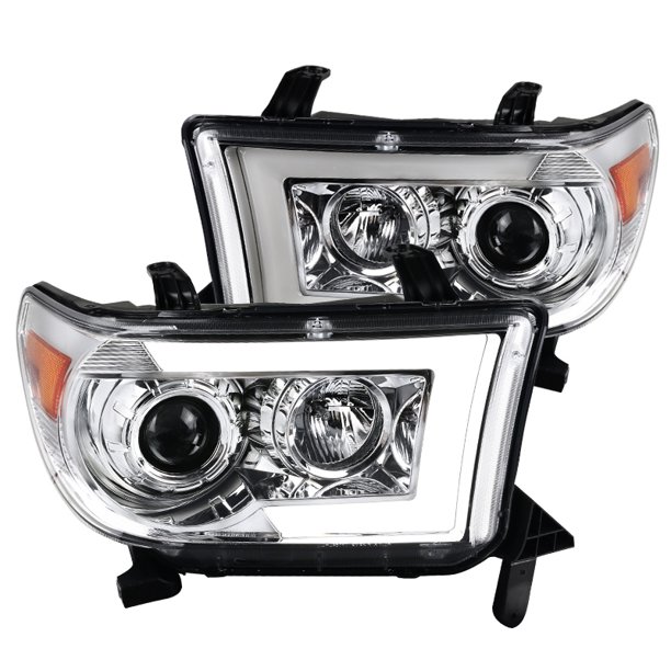 Spec-D Tuning Compatible with 2007-2013 Toyota Tundra Sequoia LED Sequential Clear Projector ...