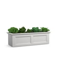 thumbnail image 3 of Mayne Fairfield 48" x 18" x 14" Rectangle White Self Watering Garden Bed Planter, 3 of 11