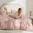 thumbnail image 1 of Juego de Edredón Bedsure Queen Size Rosa Rosado Boho Acolchado 3 Piezas, 1 of 8