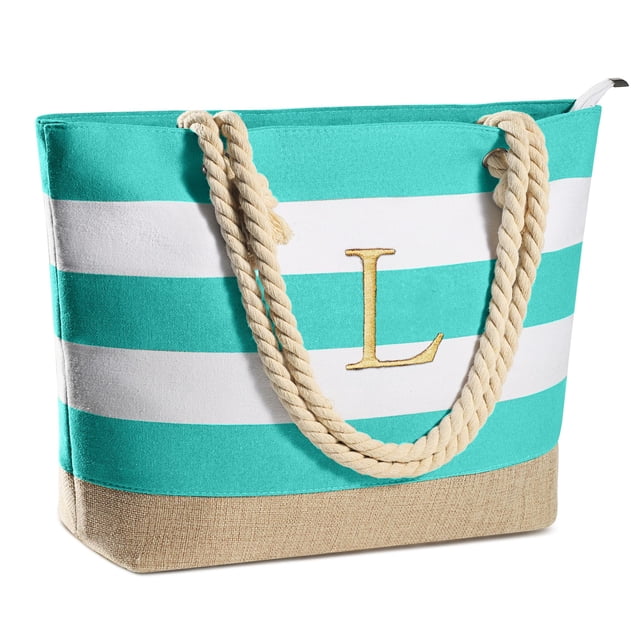 Bolsa Tote YOOLIFE Impermeable Inicial de Playa para Mujeres