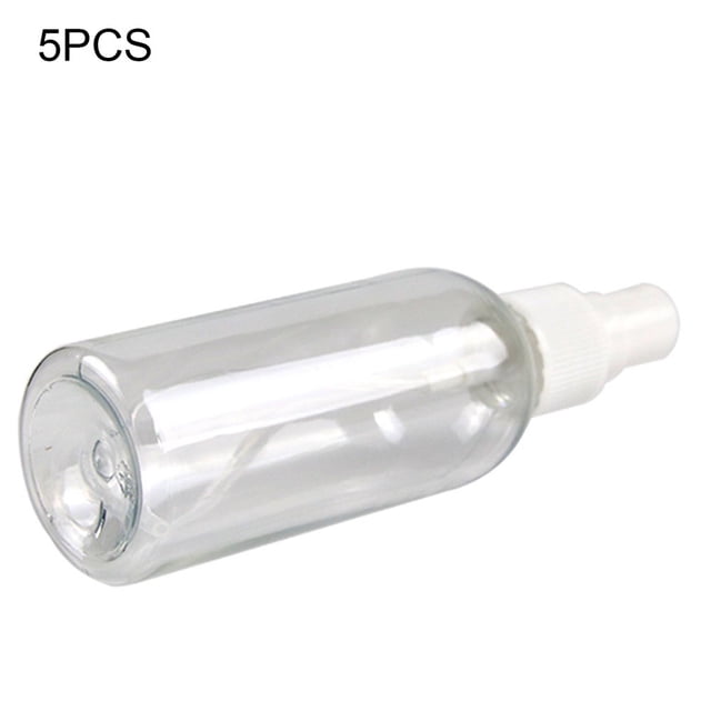 MesaSe 5Pcs 150/200/250/300ml Refillable Transparent PlasticEmpty Small Spray Bottle