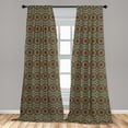 thumbnail image 5 of Ambesonne Mandala Curtains, Chinese Design, Pair of 28"x95", Multicolor, 5 of 5