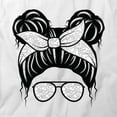 thumbnail image 2 of Messy Bun T-Shirt | Cool Hairstyle White Tee Gift, 2 of 5