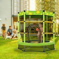 thumbnail image 2 of ZPL 55'' Trampoline for Kids,Toddler Trampoline with 360 Degree Safety Enclosure Net，Mini Trampoline For Outdoor Indoor, 2 of 7