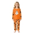 thumbnail image 2 of Halloween Family Matching Sleepwear Set Fun Pumpkin and Ghost Print Long Sleeve Top and Pants Holiday Apparel, 2 of 6